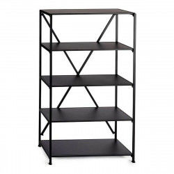 Scaffale Nero Metallo (36 x 156 x 86 cm)