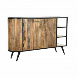 Aparador DKD Home Decor Marrón Negro Metal Madera de mango (145 x 40 x 90 cm)