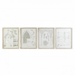 Quadro DKD Home Decor 50 x 2 x 65 cm Neoclassico (4 Pezzi)