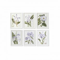 Quadro DKD Home Decor 40 x 2 x 54 cm Fiori Shabby Chic (6 Pezzi)