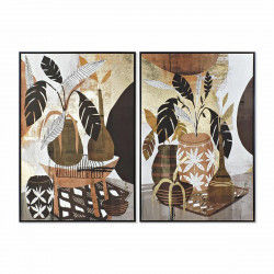 Quadro DKD Home Decor 83 x 4,5 x 123 cm Vaso Coloniale (2 Unità)