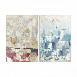 Schilderij DKD Home Decor 80 x 3,5 x 120 cm Abstract Loft (2 Stuks)