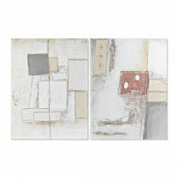 Quadro DKD Home Decor 90 x 3,7 x 120 cm Astratto Moderno (2 Unità)