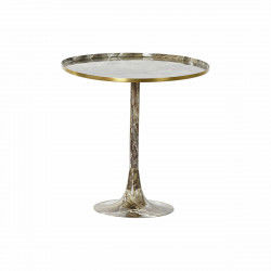 Table d'appoint DKD Home Decor Marron Aluminium Marbre (51 x 51 x 51 cm)