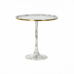 Side table DKD Home Decor Golden Aluminium White Marble (51 x 51 x 51 cm)