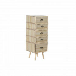 Chest of drawers DKD Home Decor Natural Wood MDF Navy Blue Light grey (40 x...