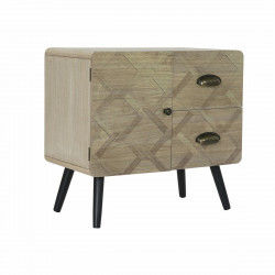 Cajonera DKD Home Decor Natural Negro MDF (60 x 30 x 56 cm)