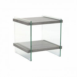 Nachtkastje DKD Home Decor Kristal MDF Gehard glas (50 x 50 x 49 cm)