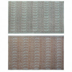 Tappeto DKD Home Decor 160 x 230 x 0,4 cm Azzurro Poliestere Verde Arabo (2...