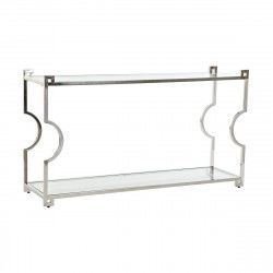 Console DKD Home Decor 140 x 40 x 78 cm Kristal Zilverkleurig Roestvrij staal