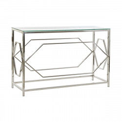 Consola DKD Home Decor Cristal Plateado Acero Inoxidable (120 x 40 x 78 cm)