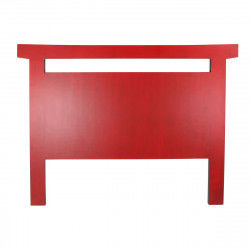 Testiera del Letto DKD Home Decor Nero Rosso Legno Abete Legno MDF 160 x 4 x...