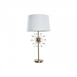 Bureaulamp DKD Home Decor Gouden Metaal Wit 41 x 41 x 80 cm 220 V 50 W