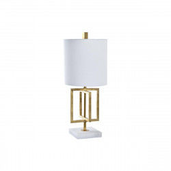 Desk lamp DKD Home Decor Golden Metal White 220 V 50 W 25 x 25 x 60 cm