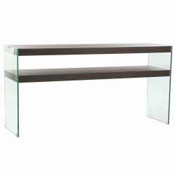 Consola DKD Home Decor Cristal Marrón Transparente MDF nogal Moderno (160 x...