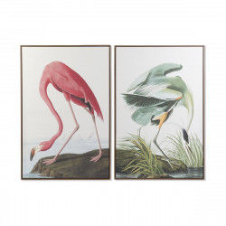 Cadre DKD Home Decor 80 x 4 x 120 cm Oriental Oiseaux (2 Unités)