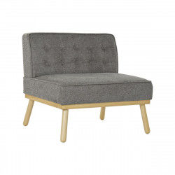 Sillón DKD Home Decor 80 x 66 x 72 cm Abeto Madera Marrón Gris oscuro