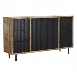 Anrichte DKD Home Decor natürlich Schwarz Metall Mango-Holz (160 x 40 x 90 cm)