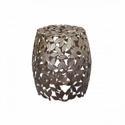 Mesa auxiliar DKD Home Decor Cobre Aluminio Hoja de planta (40 x 40 x 45 cm)