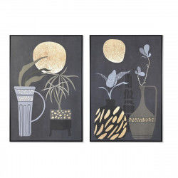 Quadro DKD Home Decor 83 x 4,5 x 123 cm Vaso Coloniale (2 Unità)