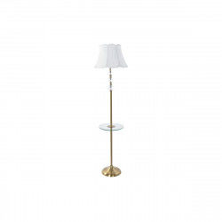 Vloerlamp DKD Home Decor Gouden Metaal Katoen Wit Marmer 50 W (40 x 40 x 162 cm)