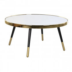 Hoofdtafel DKD Home Decor Glamour Gouden Zilverkleurig Staal Spiegel 82,5 x...