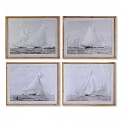 Quadro DKD Home Decor Abete Cristallo 70 x 55 x 2 cm 70 x 2 x 55 cm Barco (4...