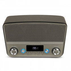 Radio Aiwa BSTU750BK   50W Altavoz Plateado Negro Vintage