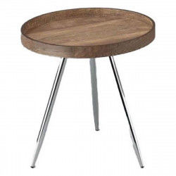 Bijzettafel DKD Home Decor 45,8 x 45,8 x 47,5 cm Zilverkleurig Staal...