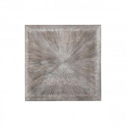 Décoration murale DKD Home Decor 3D 121,5 x 2,5 x 122 cm Argenté Moderne