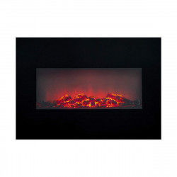 Camino Elettrico Decorativo da Parete Classic Fire Memphis Nero 1800 W