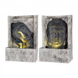 Fontana da giardino Viso 13,5 x 28 x 40 cm Buddha Poliresina