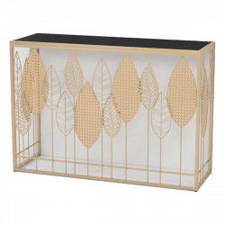 Console DKD Home Decor Kristal Zwart Gouden Metaal (120 x 40 x 80 cm)