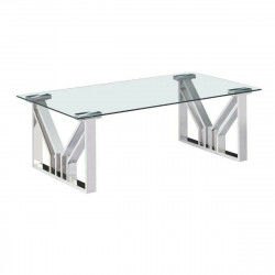 Hoofdtafel DKD Home Decor Transparant Kristal Staal 130 x 70 x 45 cm