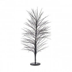 Albero di Natale 70 x 150 x 70 cm Nero Metallo Fibra ottica