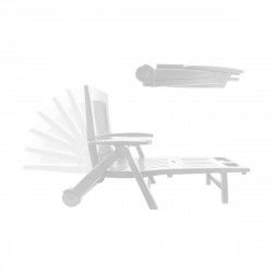 Chaise longue IPAE Progarden Zircone Pliable Avec des roues Blanc...