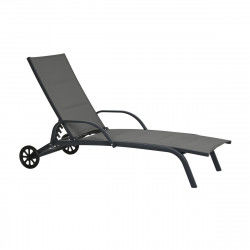 Sun-lounger DKD Home Decor Beige Aluminium (193 x 70 x 30 cm)