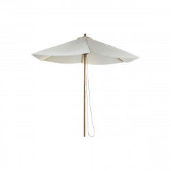 Parasol DKD Home Decor Naturel Beige Aluminium Bambou (300 x 300 x 230 cm)