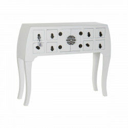 Console DKD Home Decor Sapin Argenté Blanc Bois MDF 98 x 26 x 80 cm