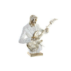 Decoratieve figuren DKD Home Decor 45 x 29 x 50 cm Gouden Wit Muzikant/Musicus