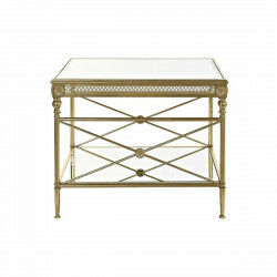 Beistelltisch DKD Home Decor 62 x 62 x 51 cm Spiegel Gold Metall