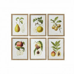 Cuadro DKD Home Decor Moderno Fruta 45 x 2 x 60 cm (6 Piezas)