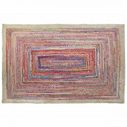 Alfombra DKD Home Decor 201 x 292 x 1 cm Natural Poliéster Algodón Multicolor...