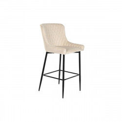 Stool DKD Home Decor Black Beige Metal 58,5 x 48,5 x 96,5 cm 48 x 55 x 100 cm...