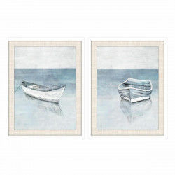 Cadre DKD Home Decor 55 x 2,5 x 70 cm Barco méditerranéen (2 Unités)