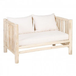 Zweisitzer-Sofa AKAR 131 x 80 x 77,5 cm natürlich Teakholz