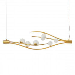 Plafondlamp 120 x 33 x 33 cm Kristal Gouden Metaal