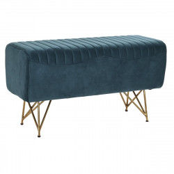 Hocker DKD Home Decor   90 x 31 x 47 cm Metall türkis