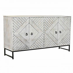 Credenza DKD Home Decor   155 x 40 x 85 cm Metallo Bianco Legno di mango