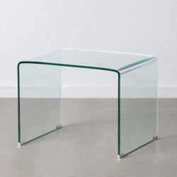 Mesa auxiliar Transparente Cristal Templado 63 x 50 x 48 cm